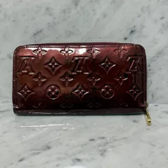 LOUIS VUITTON ルイヴィトン 長財布 ラウンドファスナー ヴェルニ ジッピーウォレット モノグラムヴェルニ M93522 アマラント