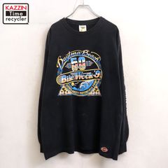 ROUTE 66 アメカジ風 ゴージャスプリント トレーナー アームロゴ L 黒