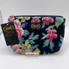 FEILER⭐️ラブラリーポーチ⭐️レア 新品未使用 ラブラリーハート 舟型ポーチM L/LRH-243238(ダークレッド