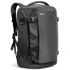 【新着商品】[tomtoc] 旅行 リュック 大容量 40L 機内持ち込み ビジネス バックパック 旅行バッグ カバン リュックサック メンズ 多機能 17.3型PC対応 撥水加工 部活 合宿 通学 通勤 トラベル 出張 黒