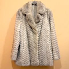 Silver Blu IEMURA ✨ サファイアミンクファーコート 本毛皮 - メルカリ