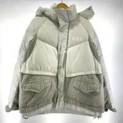 【中古】20AW SACAI×NIKE NRG RH PARKA ダウンジャケット サイズL CT3269-043 ホワイト ナイキ サカイ[19]