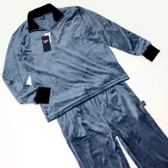 ★リーボック REEBOK 新品 メンズ 裏起毛 ベロア ハーフジップ 上下セット SET スーツ XLサイズ [SET28465NA-66-LL] 一 五 参★QWER★