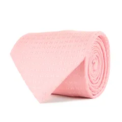 【美品】HERMES エルメス ネクタイ | ファソネH ジャガード シルク ネクタイ (FACONNEE H) | ピンク | フランス製 | ブランド ファッション アイテム 小物【メンズ】【中古】