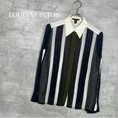 LOUIS VUITTON シルク シアーブラウス リボン フリル 黒 34 - メルカリ