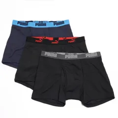 ★プーマ PUMA 新品 メンズ 前開き 下着 ボクサーブリーフ ボクサーパンツ アンダーウェア 3枚セット SET [5FPU115-BLK-LL] WEA★QWER★