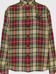 Polo Ralph Lauren ポロラルフローレン ビーズロゴ付きチェック　コットンシャツ