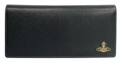 未使用 ヴィヴィアンウエストウッド 財布 二つ折り ブラック　黒 長財布 メンズ レディース オーブ　VWK885 Vivienne Westwood カラーブロック　ヴィヴィアン ブランド ハイブランド ギフト プレゼント 箱付 かっこいい おしゃれ