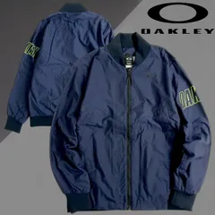 オークリー PERFORMANCE FIT ENHANCE WIND WARM MIL JACKET HYDROFREE ナイロン ウインドウォーム ジップジャケット ブルゾン 412819 定1.1万 フォギーブルー S▲012▼20414k03