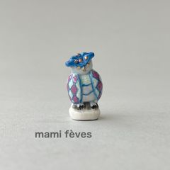 赤ずきん　希少品　フェーブ　ヴィンテージ　フェーヴ　フランス　陶器　ミニチュア フェーヴ 赤いプレゼントボックス フランス フェーブ ミニチュア