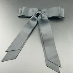 【新品】ヘアアクセサリー ヘアクリップ ブラック シンプル リボン 大きめ 可愛い◆