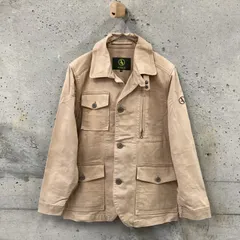 AIGLEベージュ厚手コットンジャケット