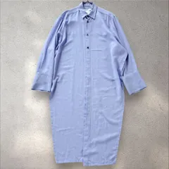 【UJOH】ウジョー　日本製　コットン100 デザインロングブラウス　シャツドレス　長袖