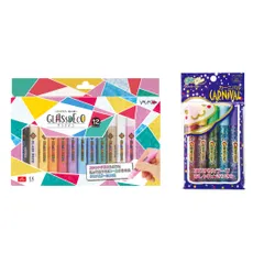 新品 ヤマト グラスデコ 12色セット GDS12TN グリッターグルー カーニバル 10.5ml GGV10H 5カラー