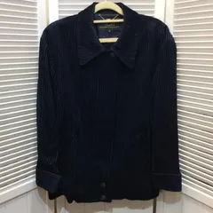 【値下げ】Leilian レリアン 婦人 コーデュロイ ハーフコート 9号 ネイビー ジャケット