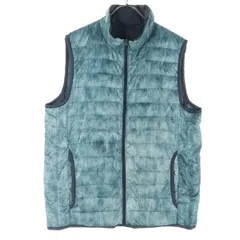 UNIQLO ユニクロ ウルトラライト ダウンベスト L ブルー メンズ 古着