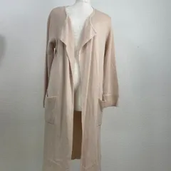AG by aquagirl ロングニットコート ベージュ M 羽織り カーディガン ワールド　20251028-0017