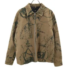 ZARA ザラ 総柄 ジャケット M カーキ 裏キルティング メンズ 古着