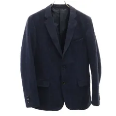 JOURNAL STANDARD ジャーナルスタンダード ウールブレンド テーラードジャケット S ネイビー メンズ 古着