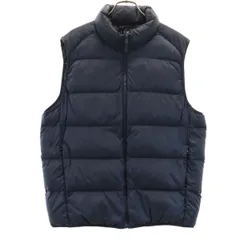 UNIQLO ユニクロ ウルトラライトダウン ベスト XL ネイビー 収納袋付き メンズ 古着