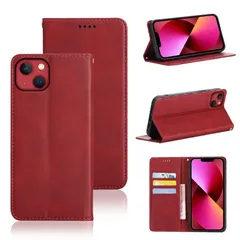 【数量限定】適用 iPhone13 mini ケース 手帳型 iPhone 13 mini 用 手帳型 ケース カバー PUレザー カード収納 財布型 耐衝撃 ケース マグネット スタンド機能付き 5色 (iPhone13mini 用 ケース 手帳型) (レッ