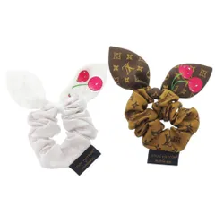 LOUIS VUITTON ヘアシュシュ モノグラム LOUIS VUITTON】ルイヴィトン『シュシュ セット モノグラム