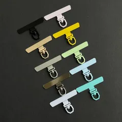 スマホ　ストラップ　アタッチメント　ステンレスフック　金属　ストラップ　フック　ステンレス　スマホストラップホルダー　スマホショルダーストラップ　スマホストラップ　アタッチメント　シンプル　挟むだけ　ホルダー　イエロー　ターコイズ　ピンク　iPhone17