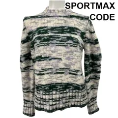 ■ スポーツマックス SPORTMAX セーター ニット トップス 長袖 白 グリーン グレー ラベンダー M レディース S5W384のサムネイル
