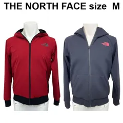 ◆ ザノースフェイス THE NORTH FACE ジップパーカー リバーシブル テック エアーフーディ 赤 黒 M ユニセックス S5W371