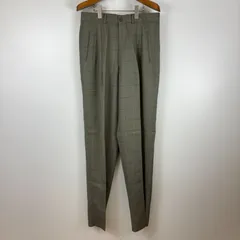 barassi スラックス グレージュ チェック柄 48サイズ 古着 ヴィンテージ レトロ 90s oc-001-020
