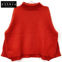 DEMYLEE デミリー ｵﾚﾝｼﾞ ｶｼﾐﾔ100 ﾜｲﾄﾞﾃﾞｻﾞｲﾝ ﾆｯﾄ XS