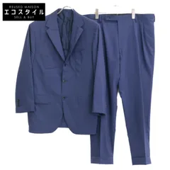 Sartorio サルトリオ SA250S064430 ﾌﾞﾙｰ ｳｰﾙ×ｼﾙｸ ｻｲﾄﾞﾍﾞﾝﾂ 2Bｼﾞｬｹｯﾄ  