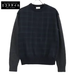 美品★正規品 MONCLER 黒ワッペン モンクレール セーター メンズ L 関税負担なし☆MONCLER モンクレール メンズクルーネックニット