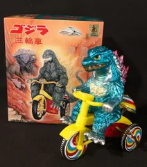 M1号 ミレニアム ゴジラ 三輪車 ブルー成型色 ソフビ フィギュア 未