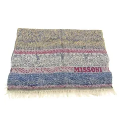 ミッソーニ マフラー ストール ブランド メンズ ブルー Missoni 【中古】