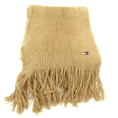 トミーヒルフィガー マフラー ストール ブランド 日本製 レディース ベージュ TOMMY HILFIGER 【中古】