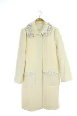 チェスティ Chesty 16AW コート ステンカラー ビジュー ロング 0 アイボリー /MI ■OSのサムネイル