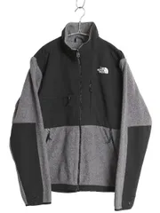 【お得なクーポン配布中!】 ノースフェイス デナリ ジャケット メンズ S 古着 アウトドア フリース ナイロン ブルゾン ハイネック フルジップ アウター ツートン 灰 黒