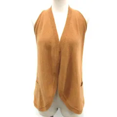 クロエ CHLOE ベスト カシミヤ ニット XS 茶 ブラウン /EKのサムネイル