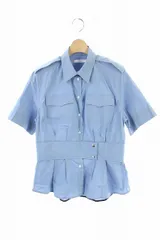 チノ CINOH 19SS シャツ 半袖 ベルト タック 38 青 /MY ■OSのサムネイル