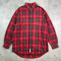 90年代 Abercrombie&Fitch アバクロンビーアンドフィッチ チェック 長袖 ヘビーネルシャツ メンズXL相当 