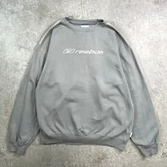 00年代 Reebok スウェットシャツ ワンポイントロゴ刺? メンズL相当 