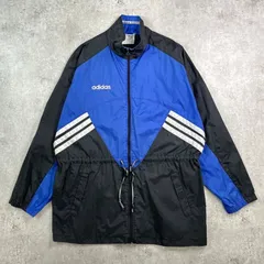 80年代 adidas アディダス ワンポイントロゴ刺繍 ナイロンジャケット メンズXL相当 
