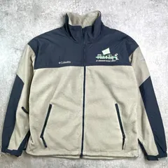 00年代 Columbia TITANIUM コロンビア 企業ロゴ刺? フリースジャケット メンズXL 