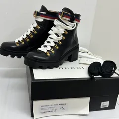 GUCCI グッチ ブーツ アンクルブーツ481156 ストラップ レザー サイズ 38