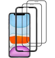 新品　ガラスフィルム iPhone 11 / XR 用 全面保護 フィルム OAproda 【iPhonexr / iPhone11 用】フルカバー ガイド枠付き 6.1インチ 2枚セット