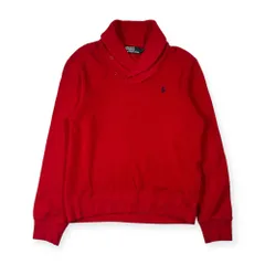 Polo by Ralph Lauren ラルフローレン ショールカラー ニット トレーナー  M/レッド メンズ