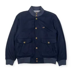 CROCODILE クロコダイル 人工皮革 裏ストライプ スエード生地 ジャケット /ネイビー レディース