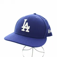 ニューエラ NEW ERA フィフティーナインフィフティー 59FIFTY ロサンゼルスドジャース Los Angeles Dodgers キャップ 野球帽 つば裏チェック柄 7 1/2 59.6cm 青 ブルー /YT