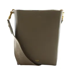 セリーヌ CELINE サングルバケット スモール バッグ ショルダー レザー グレージュ 茶 ブラウン /AQ ■OSのサムネイル
